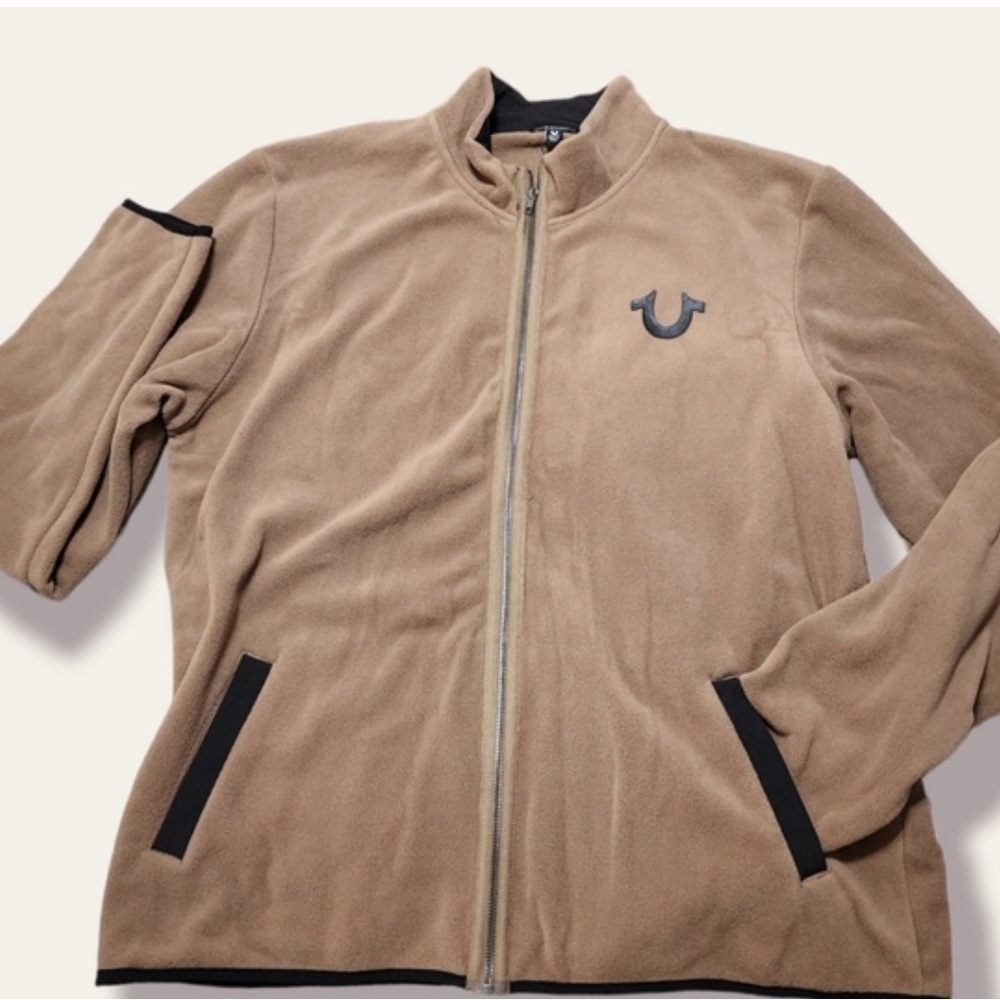 True Religion Fleece Zip Up Jacket - Picture 2 of 6